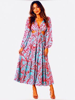 NWT Jessica Simpson cut out maxi dress